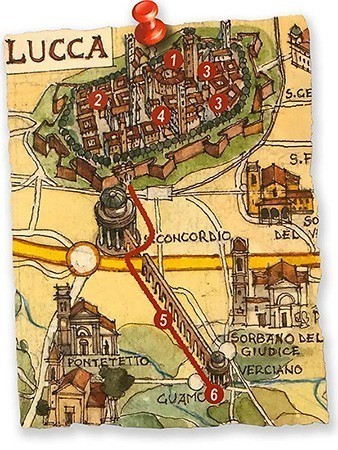 un itinerario per scoprire Lucca ed il suo antico acquedotto