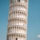 la torre pendente di Pisa in una foto di dettaglio