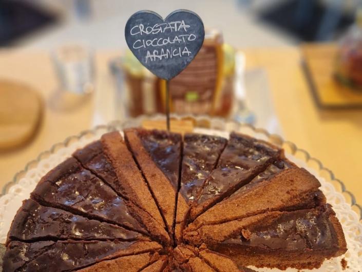 Crostata ciccolato e arancia fatta in casa da Marta Petit Hotel